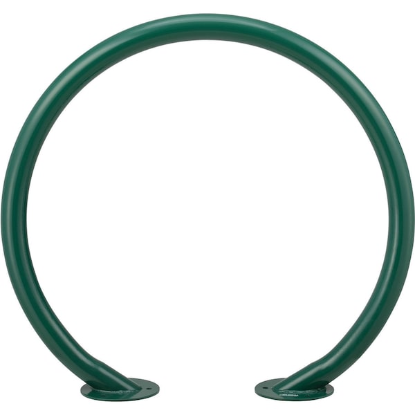 Global Industrial Circle Bike Rack, 37W x 33-1/2H, 2 Bike Capacity, Flange Mount, Green 708388GN - main